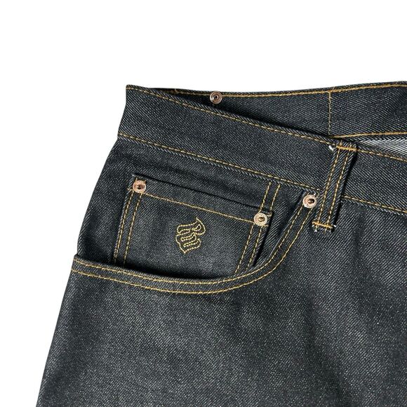 Vintage Rocawear Denim Dark Wash Baggy Jeans Men’s 40x32 Loose Grunge Y2K J-9969 - Picture 3 of 14